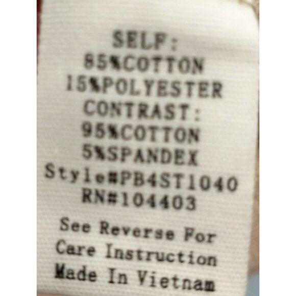 Perch By Blu Pepper Women's Sweatshirt Top Raw Seams Hi Low V Neck Beige - 1X - Picture 5 of 11